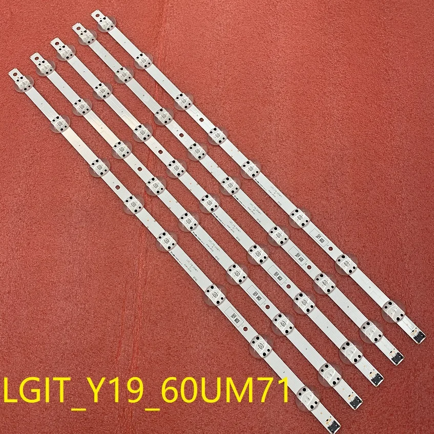 sequential led strip 5pcs/set LED backlight strip for LG 60UM7100PLB 60UM6950DUB 60UM6900DUB LGIT_Y19_60UM71 EAV64732901 car interior light strips