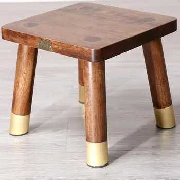 

Solid Wood Stools, Fashionable Shoes Changing Stools, Square Stools, Bathroom Stools, Rubber Wood Foot Wa