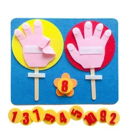 1Set Montessori Educational Toy Children Puzzle DIY Handmade Math Toys Kindergarten Apple Tree Carrot Digital Teaching Aids 2