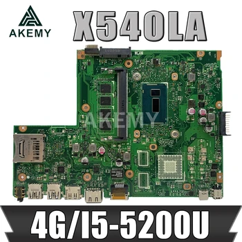 

New 90NB0B00-R00050 X540LJ REV2.1 Mianboard For ASUS X540LA F540L A540L Laptop Motherboard 4G/I5-5200U GMA
