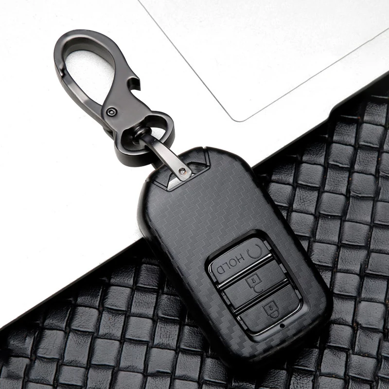 Карбоновый чехол для ключа автомобиля для Honda Civic CR-V HR-V Accord Jade jazz City Pilot Crider Odyssey