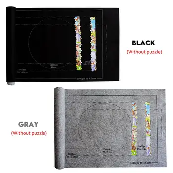

Felt Comfortable Soft Puzzle Roll Baby Crawling Mat Puzzle Roll Jigsaw Storage Felt Mat Felt Mat Bedroom Playing Game Furniture