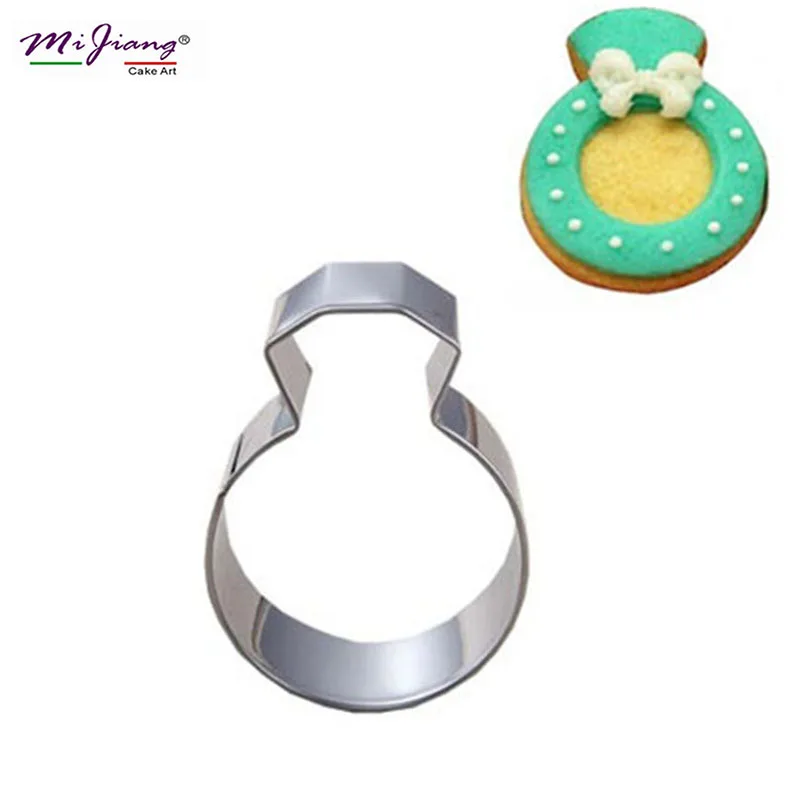 Stainless Steel Diamond Wedding Ring Cake Mold Biscuit Cookie Cutter