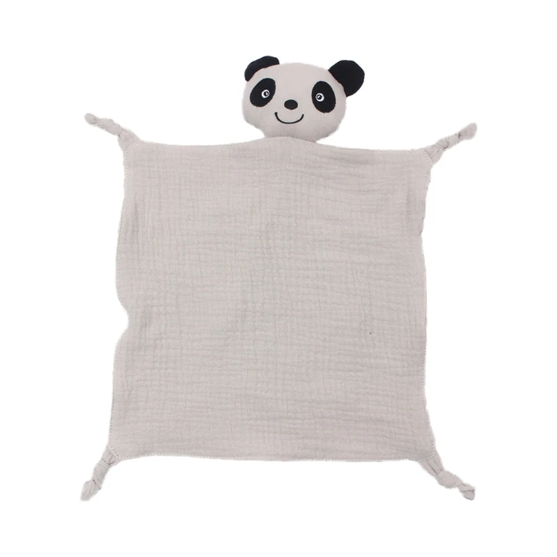 

2023 New Kawaii Baby Blankie with Panda Animal Security Blanket Unisex Baby Snuggle Toy