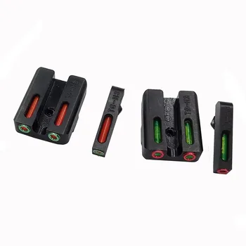 

Magorui Fiber Optic Sight Set-Red /Green Front Rear Sight For Glock