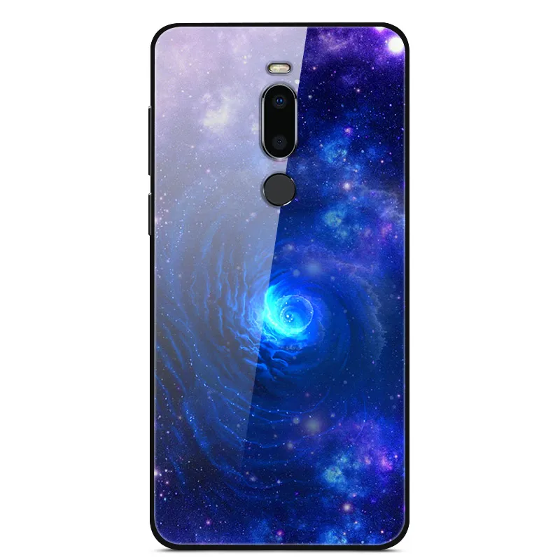 Для Meizu M8 чехол из закаленного стекла силиконовый бампер звезды Планеты окрашенный жесткий чехол для Meizu M8 чехол Coque на MeizuM8 M 8 8 M чехлы