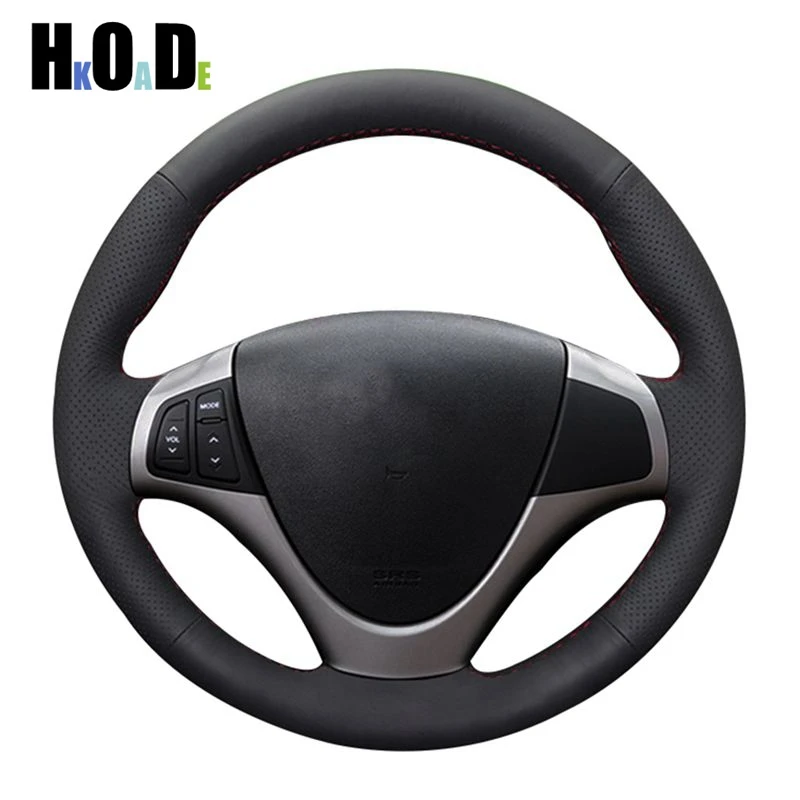 

DIY Hand-sewing Steering Wheel Cover Black Artificial Leather Car Steering Wheel Covers For Hyundai I30 2008 - 2010