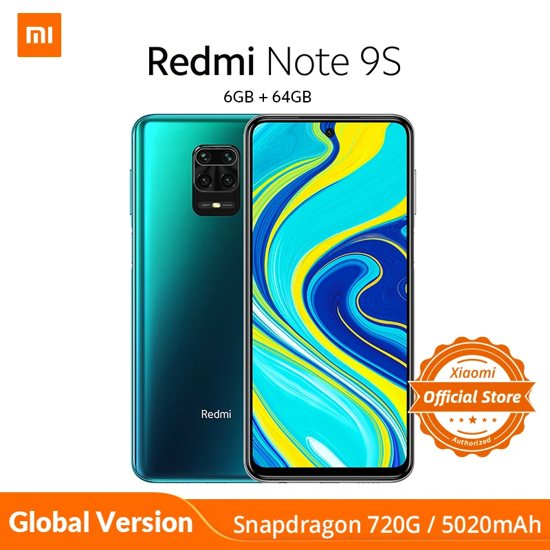Global Version Xiaomi Redmi Note 9S 4GB 64GB smartphone Snapdragon 720G