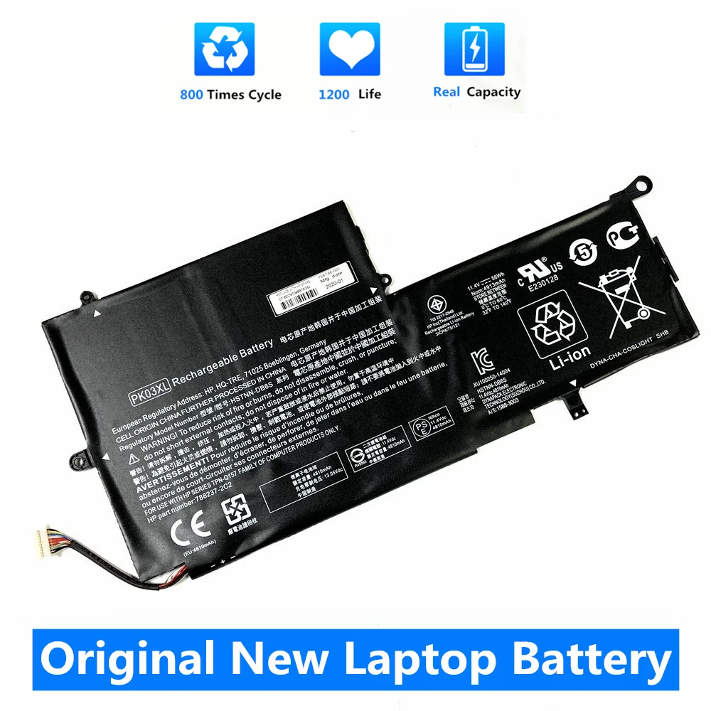 Аккумулятор CSMHY PK03XL для ноутбука HP Spectre Pro X360 13 G1 серии M2Q55PA M4Z17PA HSTNN-DB6S 6789116-005 11 4 в 56