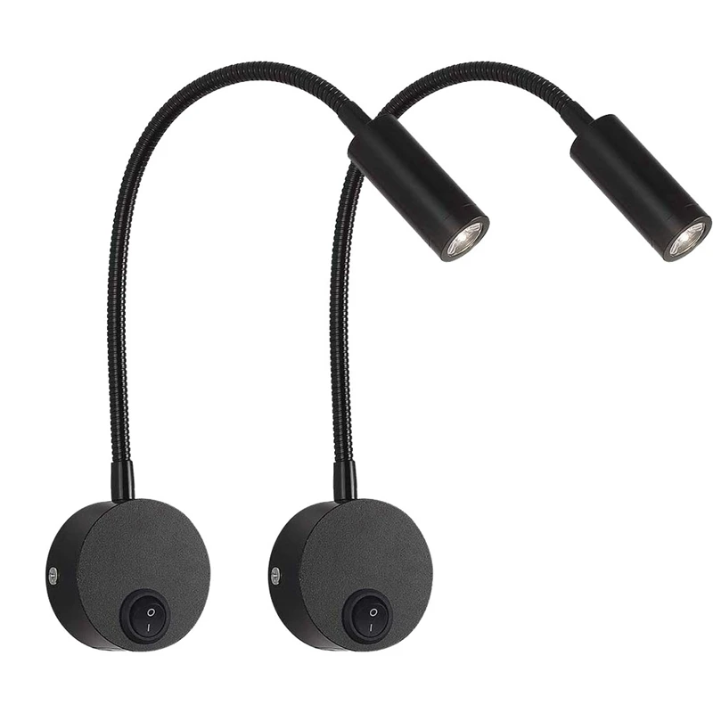 US $21.78 2PCS DC 12V Reading Light With USB Charging Port RV Interior Lights Flexible LED Light Fixtures