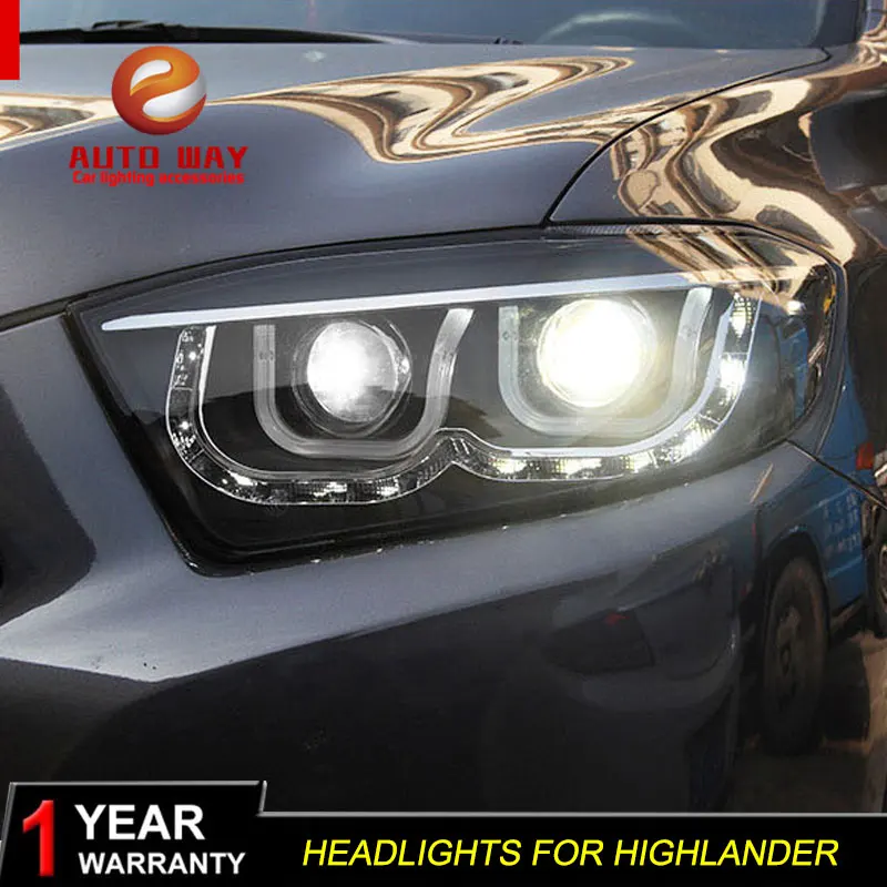 Чехол для автомобильного стайлинга фары Toyota Highlander 2009 2011 highlander светодиодные HID LED