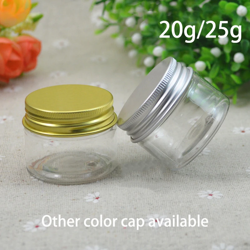 20g 25g Empty Plastic Jar Refillable 20ml 25ml Cosmetic Cream Lotion Packaging Container Candy Coffee Beans Bottle Free Shipping | Красота и