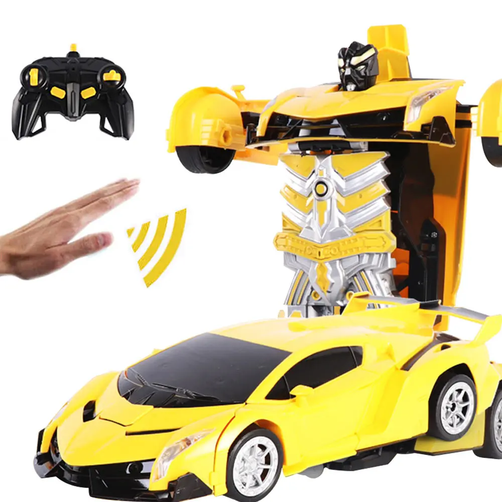 RC Induction Transformation Robot Car 1:14 Induction Deformation Robot Toy Car Electric Robot Model for Kids Boys Gifts