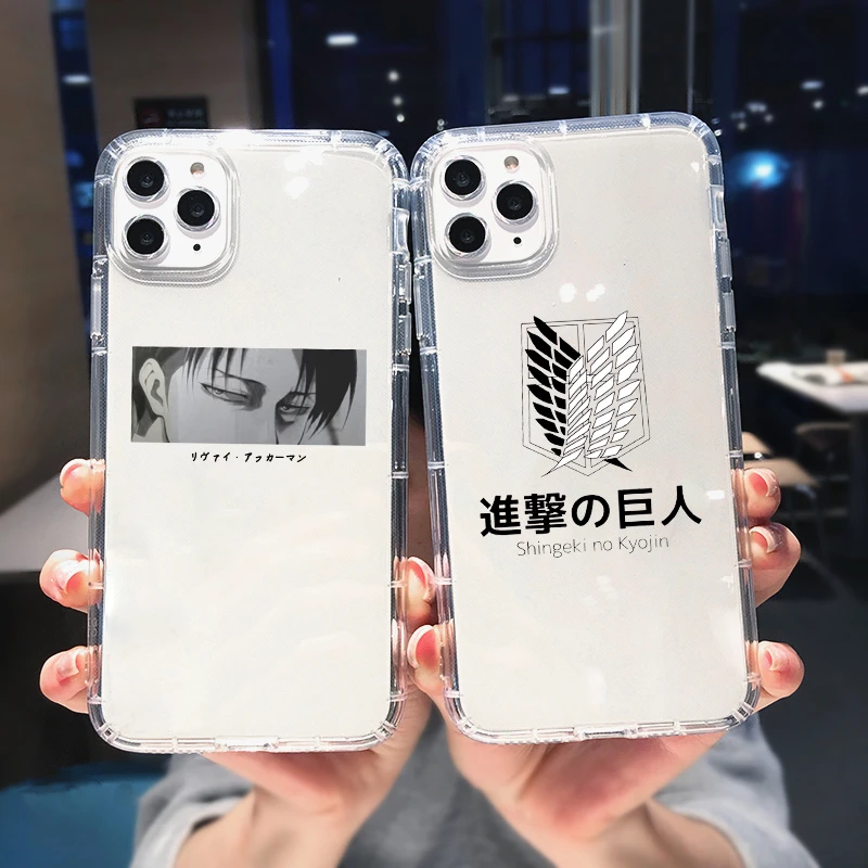 iphone 13 pro max leather case ZUIDID Cute Attack On Titan Phone Case For iphone 12 mini 11 13 Pro XS MAX SE20 8 7 6Plus X XR Japan Anime Soft TPU Cover Fundas iphone 13 pro phone case