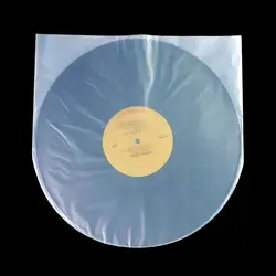 Clear Vinyl Record Protector Sleeves - Set of 50 Premium Anti-Static Inner Bags