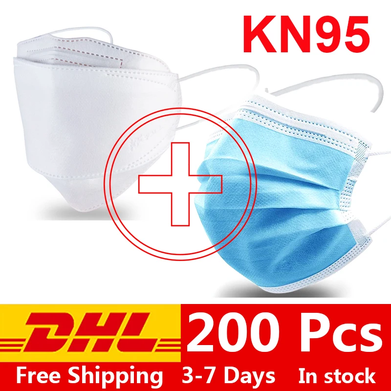 

FFP2 Mouth Face Breathable Mask N95 mascara Anti Infection KN95 Masks surgical mask Protective Respirator Reusable as FFP3