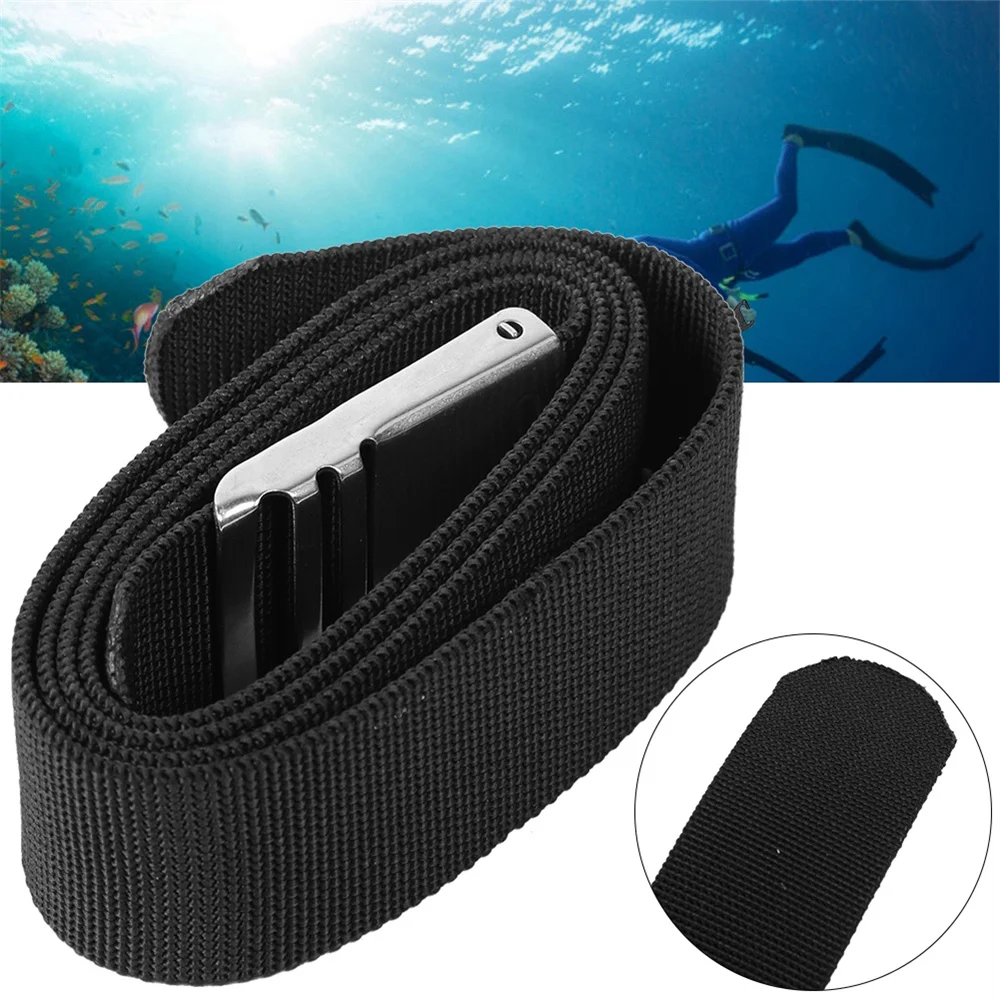 Diving Waist Belt with Quick Release Buckle Scuba Diving Weight Webbing Waist Belt Adding Weight Belt 304 Stainless Steel Buckle 5 0 cm wide belt for men large size 125 135 145 155 165cm army tactical military nylon waist belts quick release magnetic buckle