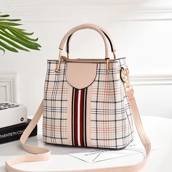 

Women's bag 2020 new Korean style fashionable shoulder messenger bag fashionable all-match simple portable women's bucket bag