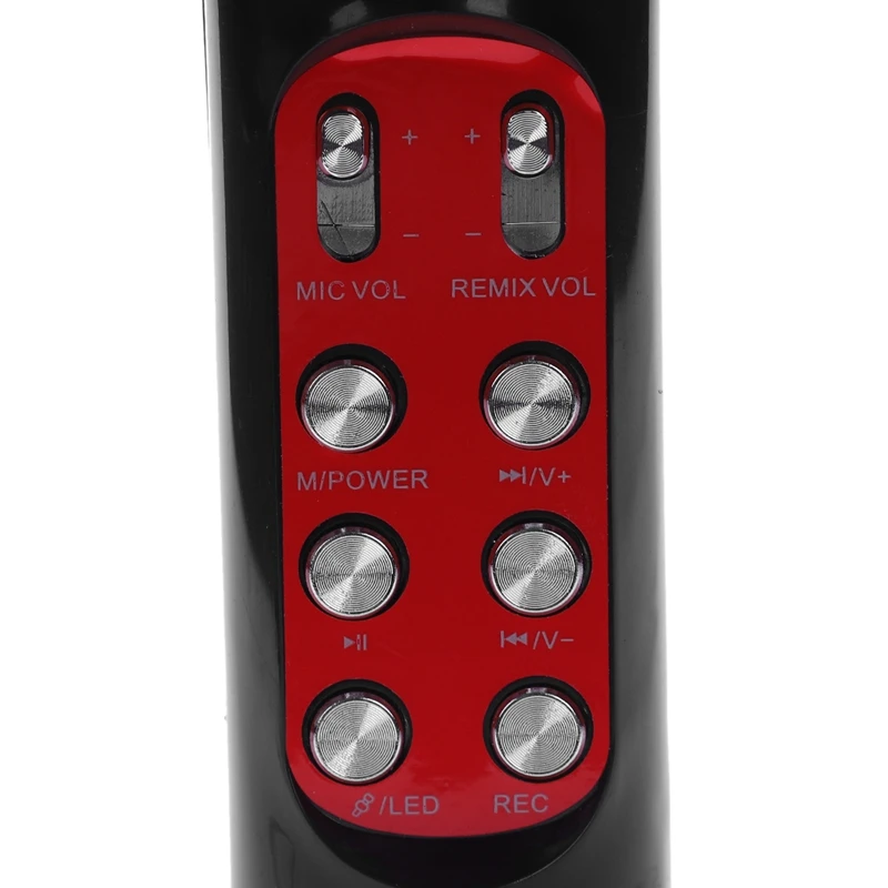 Беспроводной Bluetooth KTV динамик мини домашний микрофон Микрофон модная вспышка светодиодный свет ручной микрофон для мобильного телефона музыка Playe
