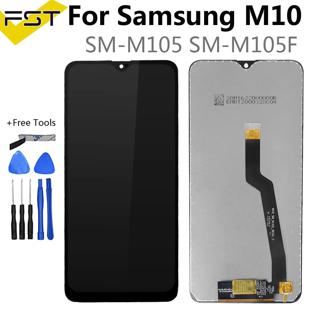 6 22 ''для samsung SM-M105F M10 ЖК-дисплей + сенсорный экран дигитайзер в сборе для M105F
