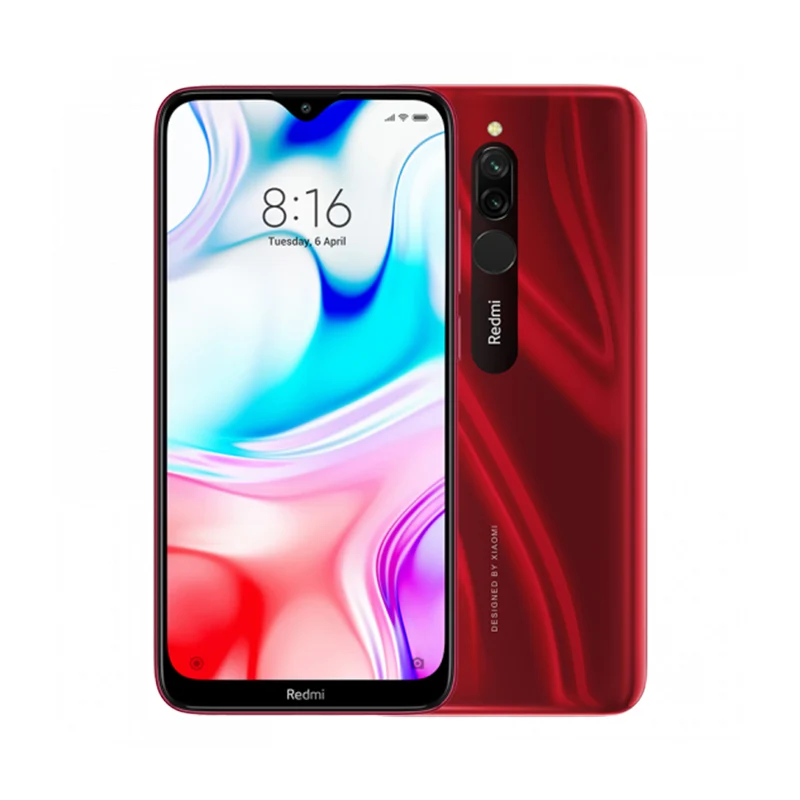 Смартфон Xiaomi Redmi 8 с глобальной ПЗУ, 4 Гб ОЗУ, 64 Гб ПЗУ, 5000 мАч, Восьмиядерный процессор Snapdragon 439, 6,22 дюйма, 12 МП, двойная камера type-C - Цвет: Red