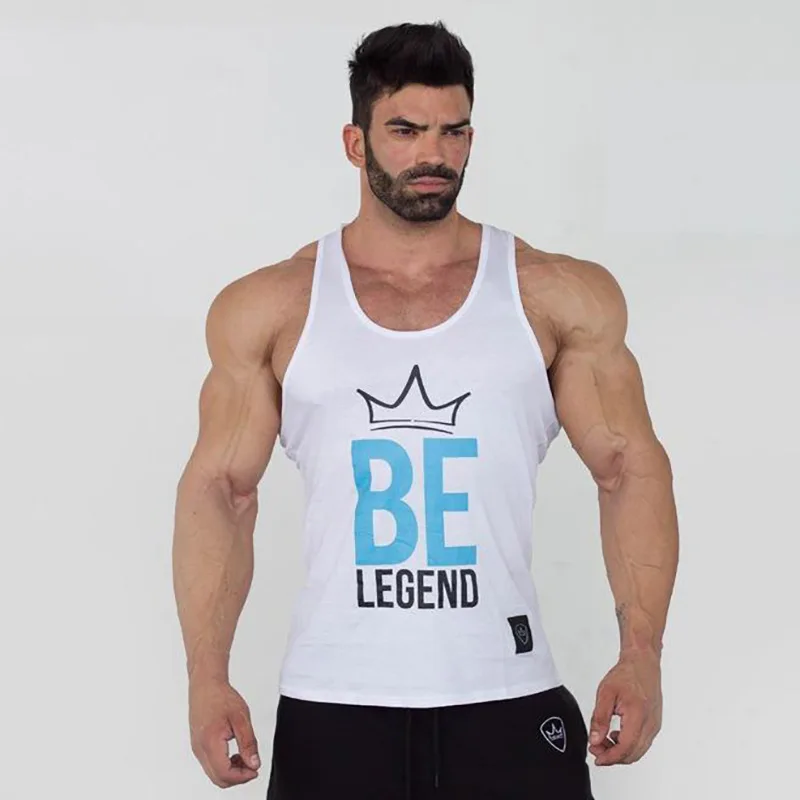 

New trend fashion summer running sports casual sleeveless training men's cotton comfortable fitness vest