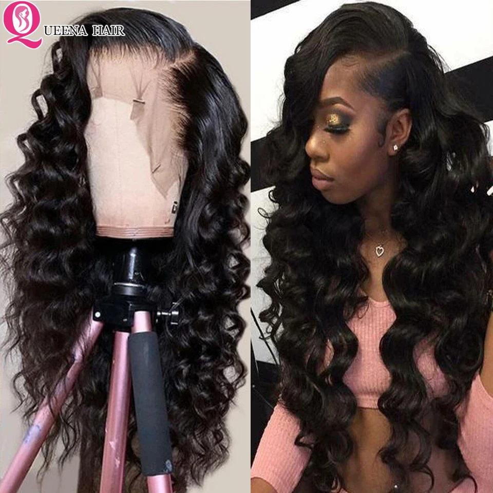Loose Deep Wave Wig 30 inch Lace Front Human Hair Wigs For Black Women 4x4 Lace Closure Wig Pre