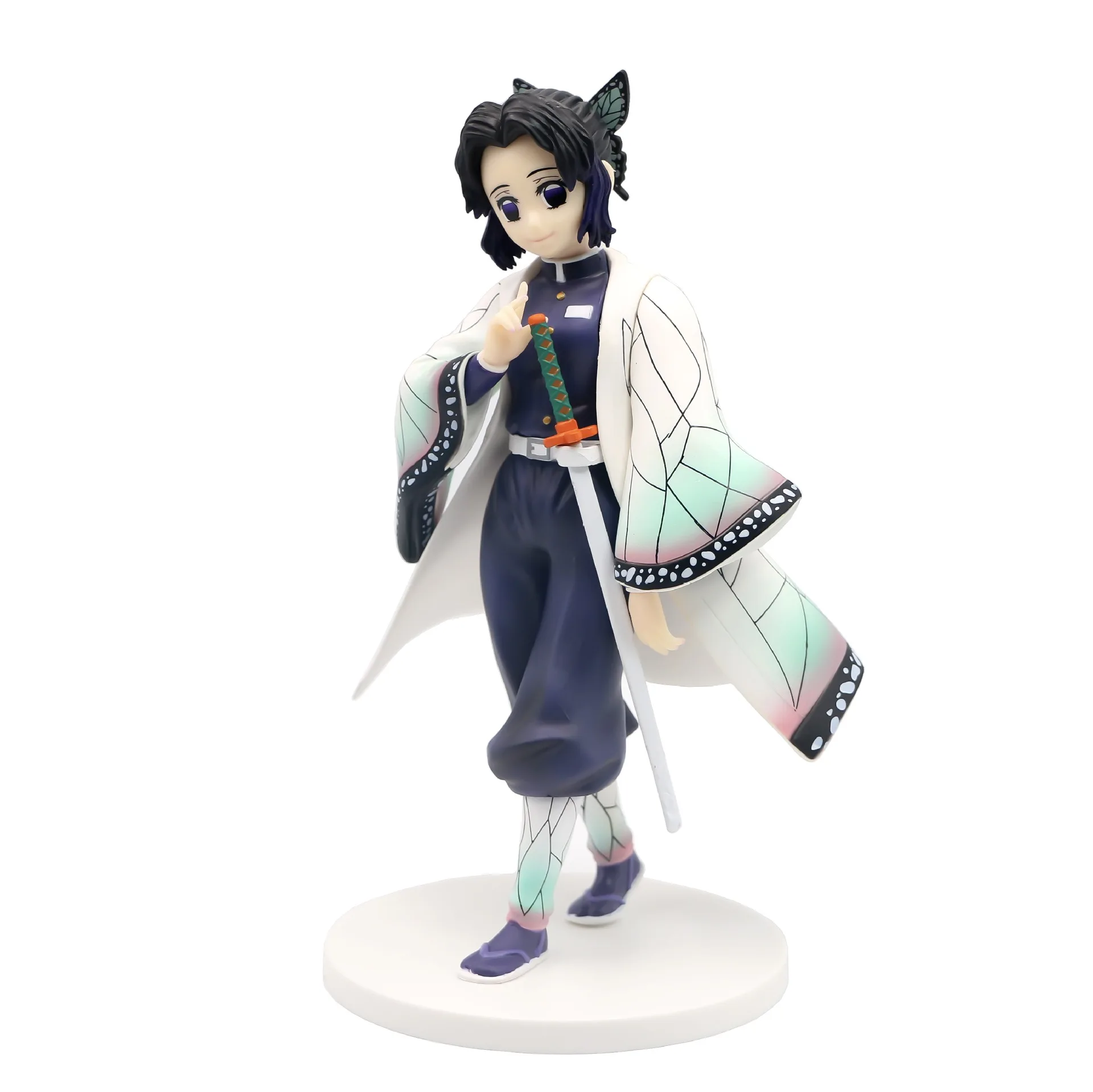Japan Anime Demon Slayer Kochou Shinobu Statues PVC Action Figures Anime Kimetsu no Yaiba Toys Model Figuals Collectible 23cm
