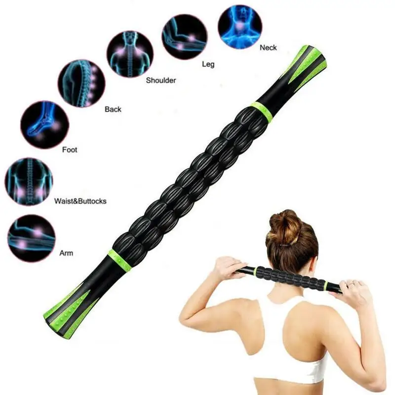 1 PCS Muscle Roller Stick Body Massage Roller Body Massager for Relieving Muscle Soreness Reduce Cramping 44cm