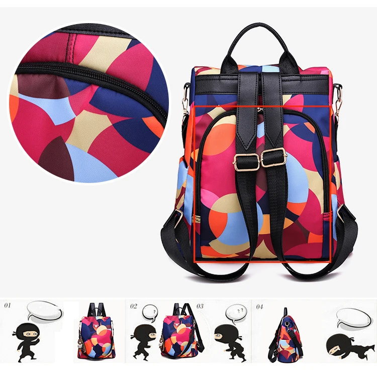 Новая мода, повседневные женские рюкзаки с защитой от краж, кошелек, рюкзак, цветная сумка на плечо для девочек-подростков, Mochila Bolsa Feminina