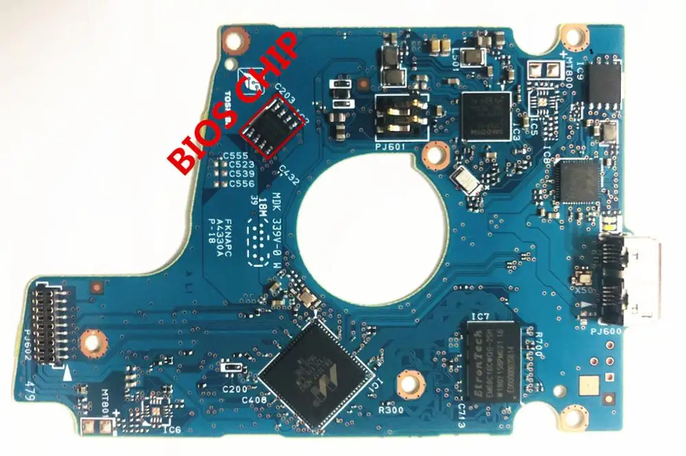 Рисунок 2 - G0034A / Toshiba HDD PCB/логическая