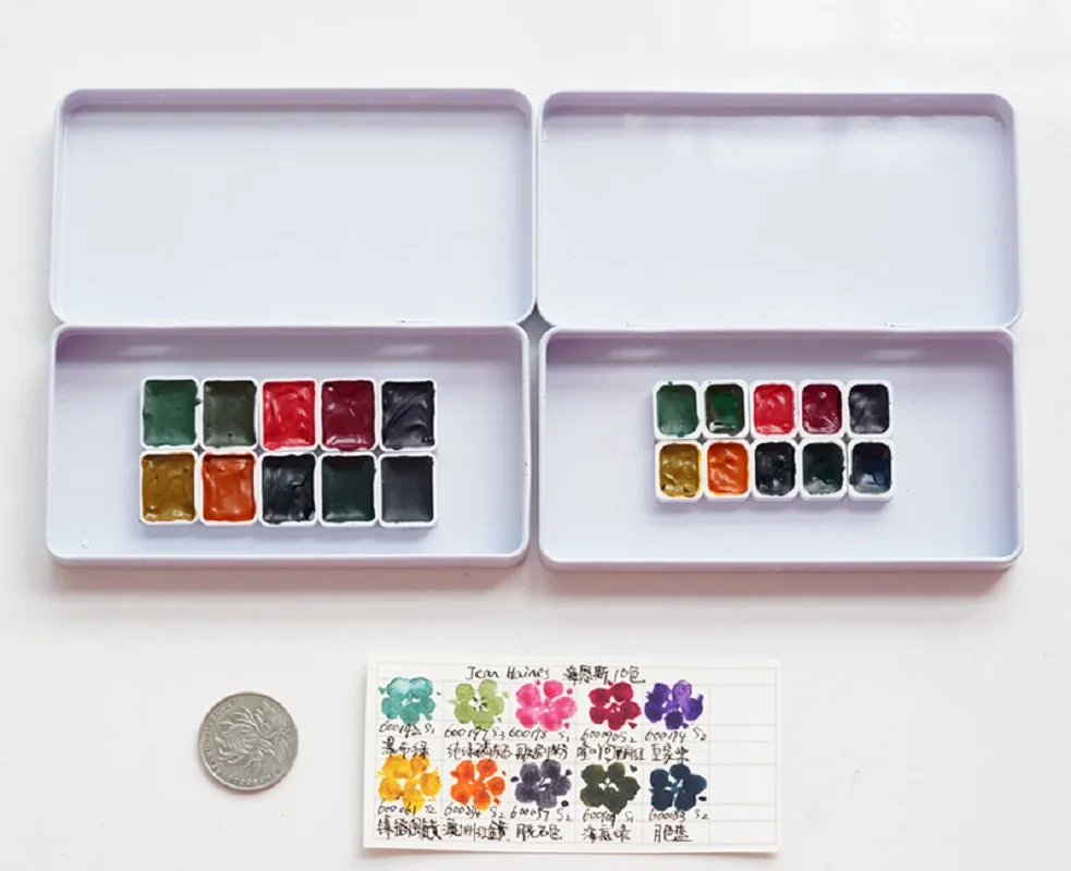 Daniel Smith watercolor paint 220 color  set ALVARO Haines 8/10color 0.5ml/1ml acuarela subpackage Artist painting art supplies 4
