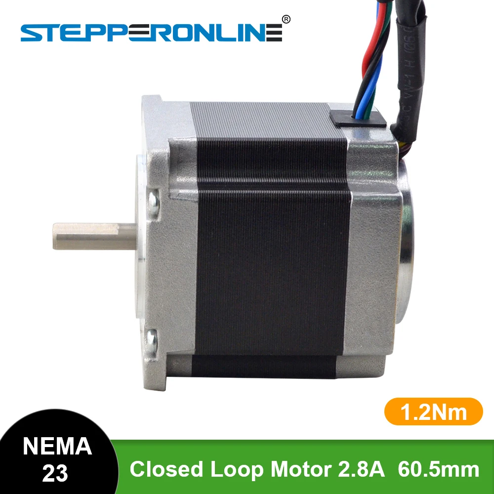 laço fechado, servo motor do eixo, 1.2Nm, 2.8A, 6.35mm
