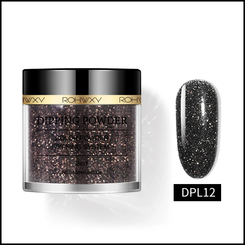 DPL12 1 коробка голографические Dip порошки для творчества градиентные погружные блестки DIY украшения долговечные чем УФ гель натуральный сухой без лампы лечения - Цвет: DPL12