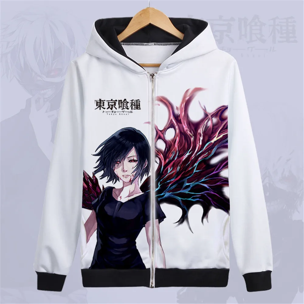 Style7 Токийский Гуль Kaneki Ken, костюмы для косплея для мужчин, wo, мужские толстовки с героями мультфильмов, Повседневная джинсовая куртка, рваные белые плотные топы с модным принтом - Цвет: Style7