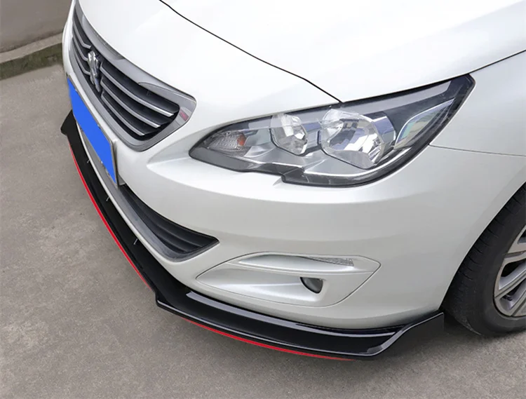 Задний спойлер для Peugeot 408 2016 2018 задний ABS диффузор переднего бампера|Спойлеры и