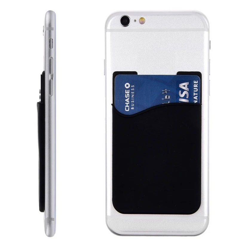

Stretch Silicone Cell Phone Case Phone Case Decorative Card Cover ID Credit Card Holder Sticker Universal Wallet Card Sets 10Pcs