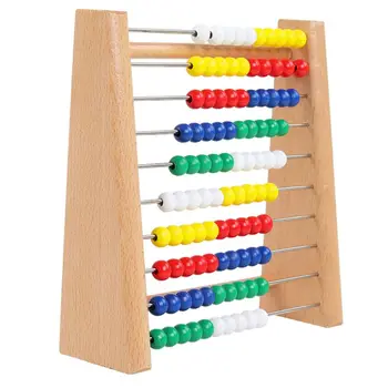 

6.5" Abacus Classic Wooden Toy 123 Learning Math Counting Beads Educational Counters Toys for Baby Toddler