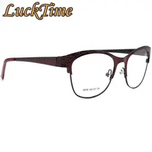 LuckTime модная оправа для очков из сплава, женские классические ретро очки для близорукости, оправа для очков Lucky Time по рецепту, оптическая оправа#6048