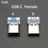 5 шт., разъем USB 3,1 Type C, 14-контактный разъем USB C, разъем PCB 180, вертикальный щит, разъем для зарядки, гнездовой разъем для зарядного устройства, для зарядки, с разъемом типа C ► Фото 1/6