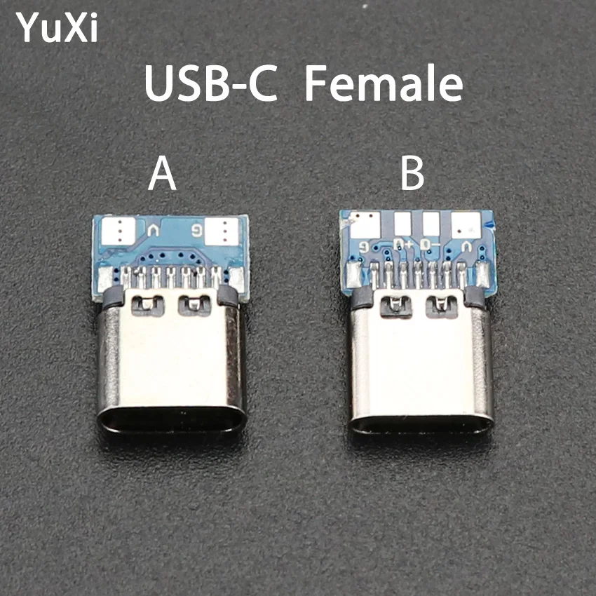 5 шт. USB-C 3.1 разъем типа C 14-контактный USB печатная плата 180 вертикальный экран