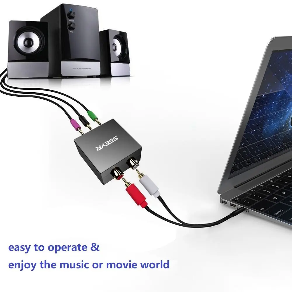 Bi Directional Audio Converter Game Console Adapter Converter Stereo Rca To 3 X 1 8 3 5mm Jack For 5 1 Multimedia Speaker Rca Rca Rca To Rcarca To Aliexpress