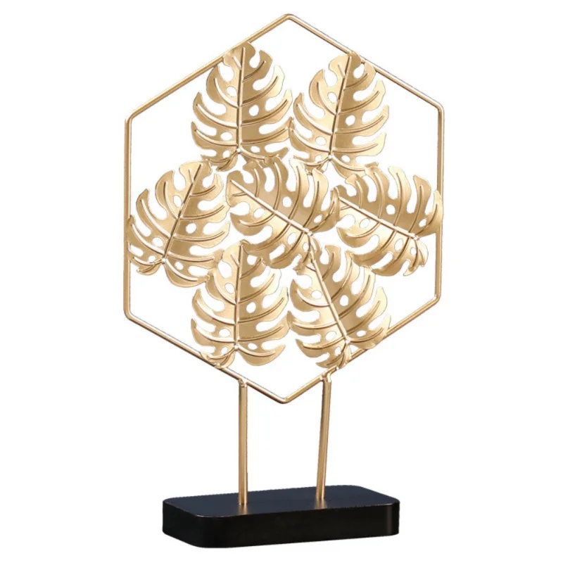 

Luxury Light Creative Home Living Room Porch Desk Furniture Golden Turtle Wrought Iron Backsheet Ornaments