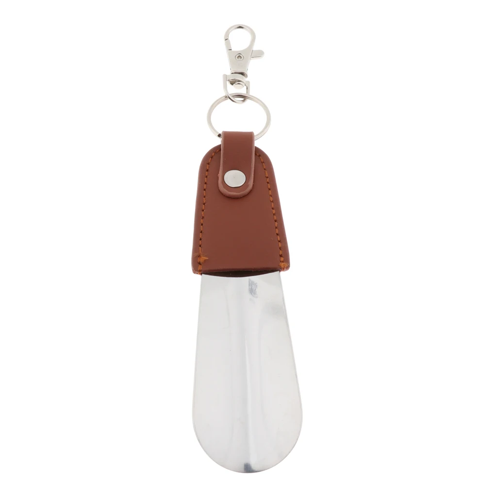 

Mini Travel Small Shoes Horn Simple Flexible Sturdy Slip Shoe Spoon with Keychain