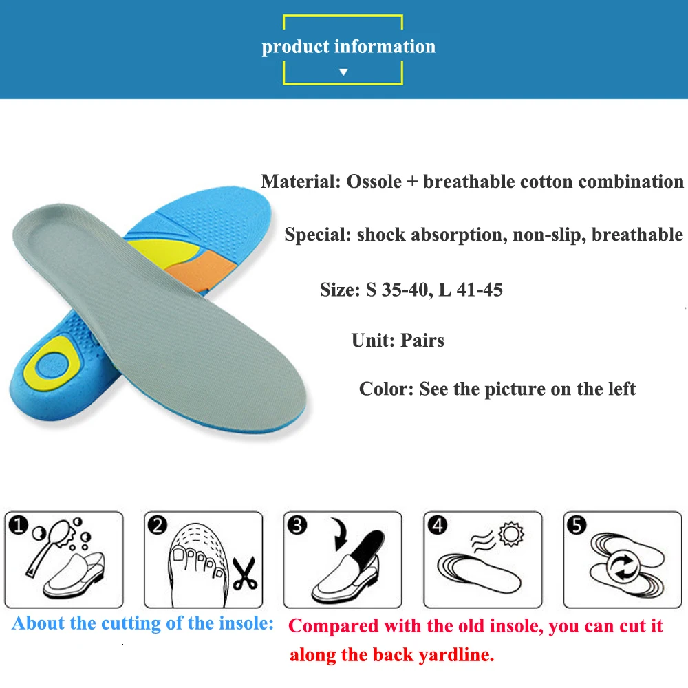EiD спортивные силиконовые стельки для ног для мужчин и женщин для обуви подошва ортопедическая прокладка для бега амортизация арки