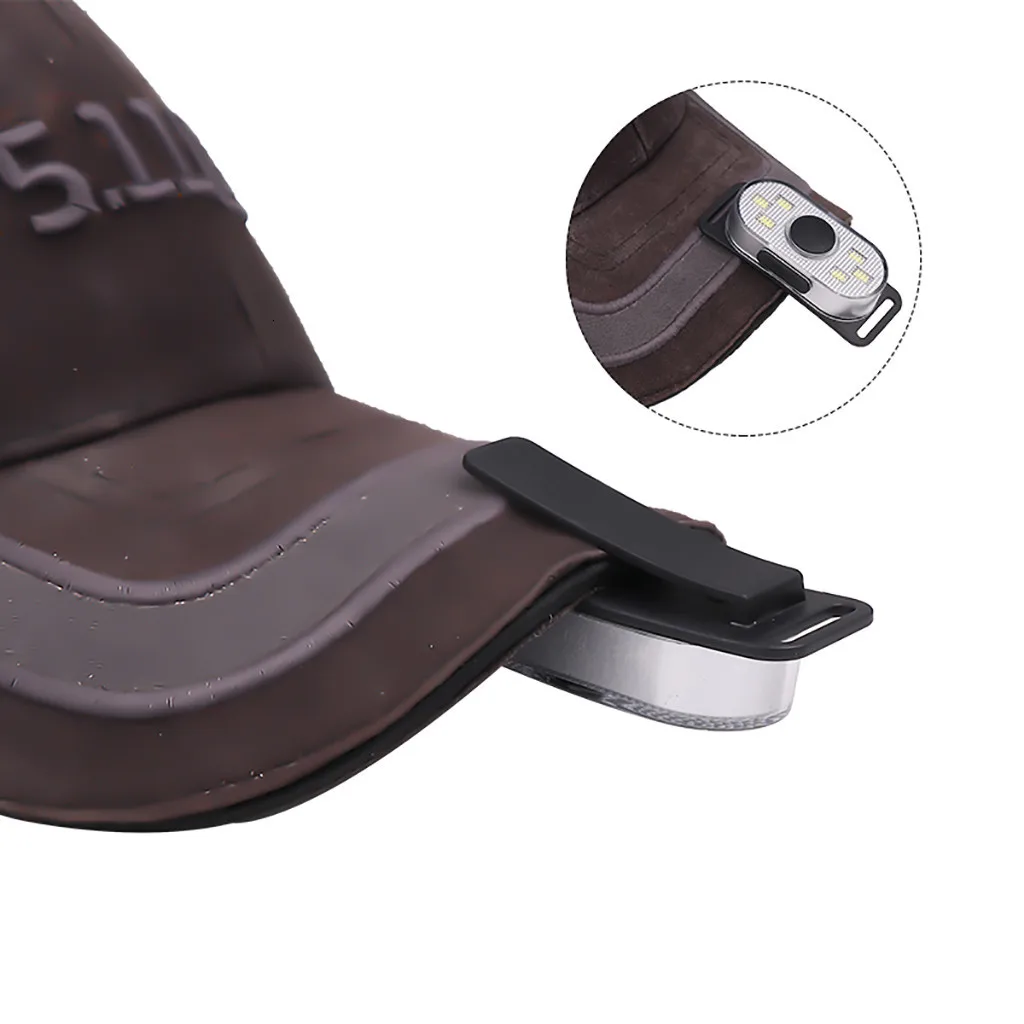 Портативный мини светодиодный налобный фонарь USB Перезаряжаемый фонарик 4 режима для кемпинга бега прогулки ночью с повязкой на голову