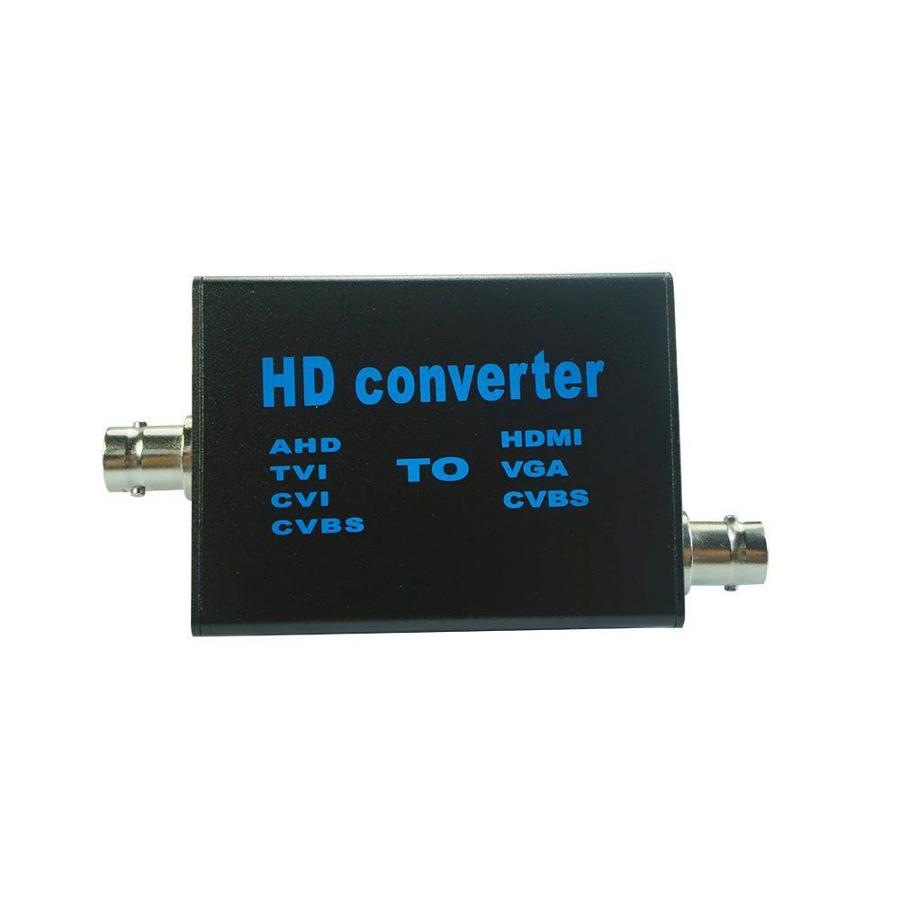 

Brandoo Free shipping high definition video signal Convertor,convert AHD/TVI/CVI/CVBS to HDMI/VGA/CVBS Factory Direct.