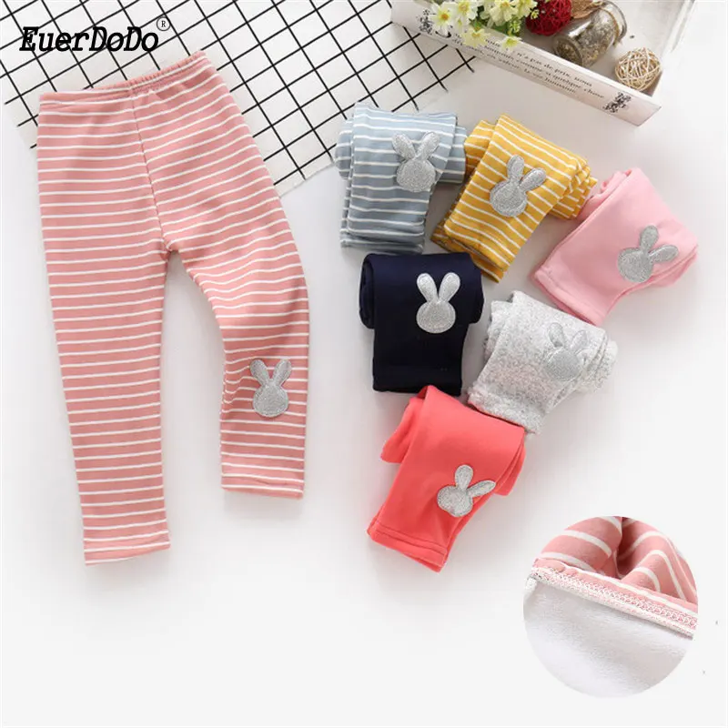 Зимние теплые леггинсы для девочек детские штаны флисовые хлопковые спортивные