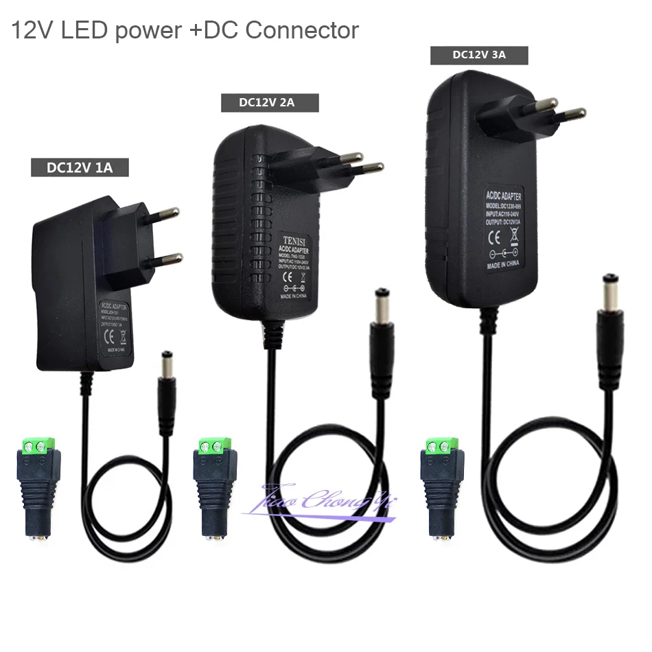 Ca 110V 220V A Cc 12 V 1A 2A 3A Trasformatore Alimentatore Led Driver Adattatore 12 Volt 12 V Convertitore Caricabatterie Per Strisce Led