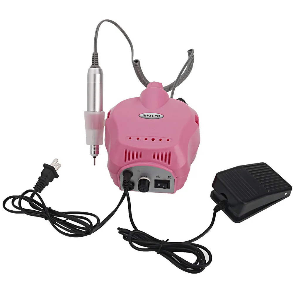 

Professional 30000RPM Nails Care Electric Polisher Nail Art Drill US Standard Pink QS888